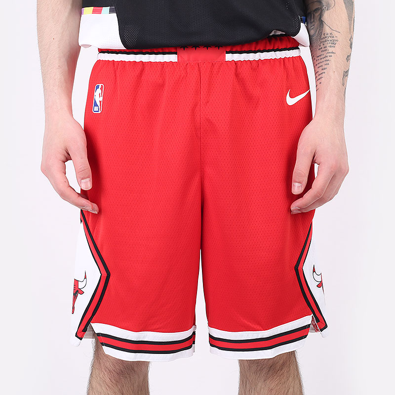 мужские красные шорты  Nike NBA Chicago Bulls Icon Edition Swingman Short AJ5593-657 - цена, описание, фото 3